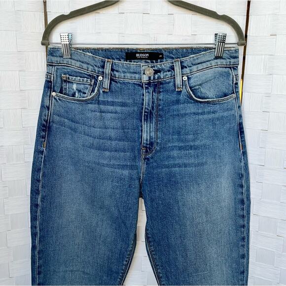 Hudson Jeans Holly Straight Leg Denim Jeans Size 28 Medium Wash - Picture 6 of 9